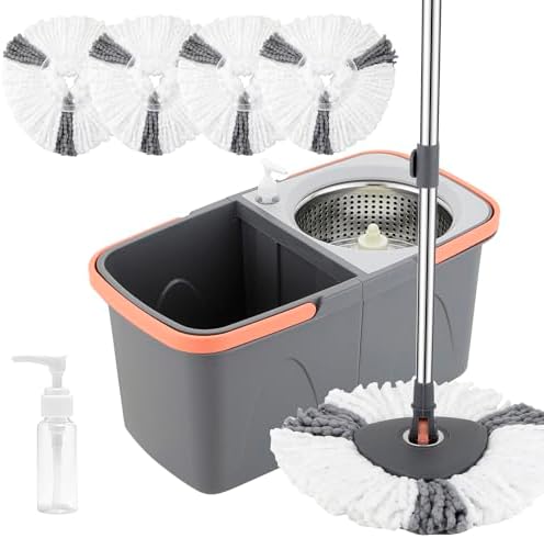 Spin Mop and Detachable Bucket Set by Unknown