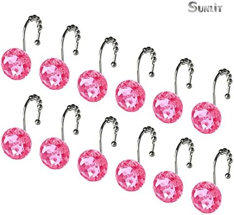Sunlit Luxury Design Round Hot Pink Diamond Crystal Gem Bling - Image 3
