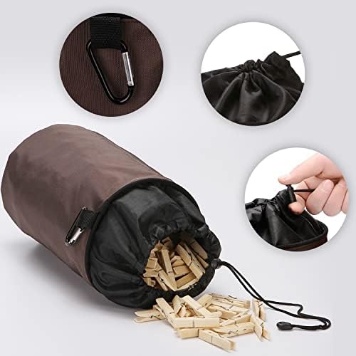 Clothespin Holder Bag outdoor, Water-resistant Peg Basket - Image 2