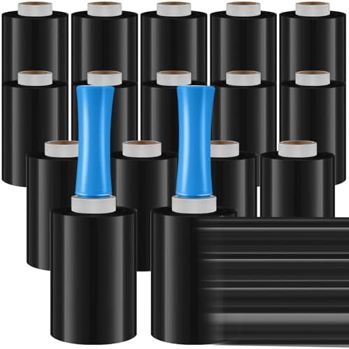 Jutom 16 Pcs Mini Stretch Film Industrial Shrink Wrap Roll Plastic Film by Jutom