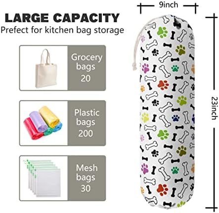 Dog Pattern Grocery Bags Holder & Organizer - Image 2