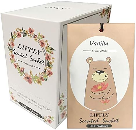 14 Packs Vanilla Scented Sachets by LIFFLY