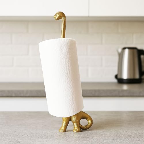 Cast Iron Dinosaur Paper Towel Holder - Image 4