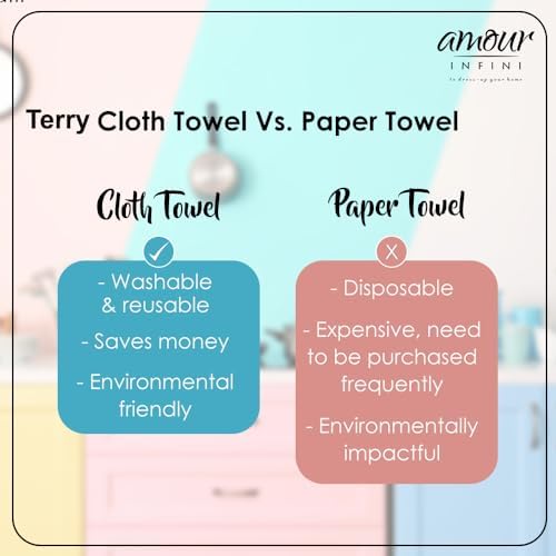 AMOUR INFINI Kitchen Towels Pack of 4 - Image 6