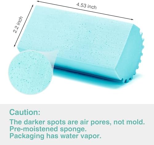 4 Pack Damp Dusting Sponge Duster, Reusable Household Cleaning Sponge Tool - Image 6