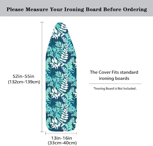 Watercolor Leaf Steam Ironing Board Cover Stain Resistant, Minimalism Leaves - Image 5