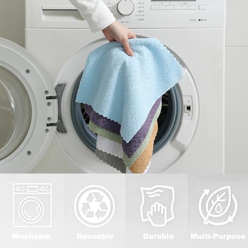 80 Pack Microfiber Cleaning Cloth Roll Reusable Paper Towels 12"x12" Tear Away - Image 5