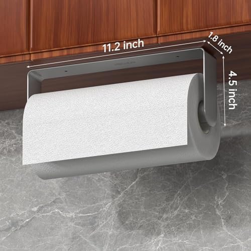 Mbillion Brushed Silver SUS304 Paper Towel Holder 2 Pack - Image 4