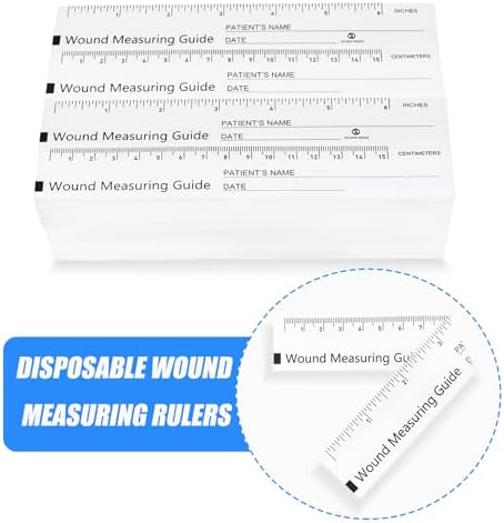 600 Pcs Wound Measuring Tape 6 Inch Wound Ruler Double Sided Disposable Paper - Image 5