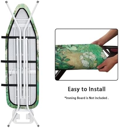 White Rose Ironing Board Cover Dust Covers 15 x 54 Heavy Duty Iron Board Covers - Image 5