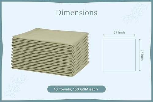 Organic Cotton Sage Flour Sack Kitchen Towels - Image 4