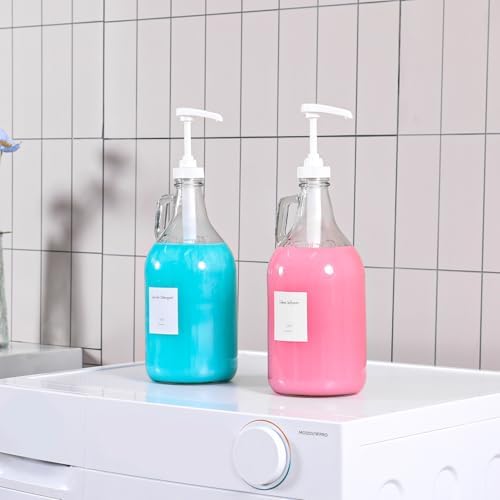 64 OZ Laundry Detergent Dispenser BY VEGEVIGI, Glass Liquid Laundry Soap - Image 6