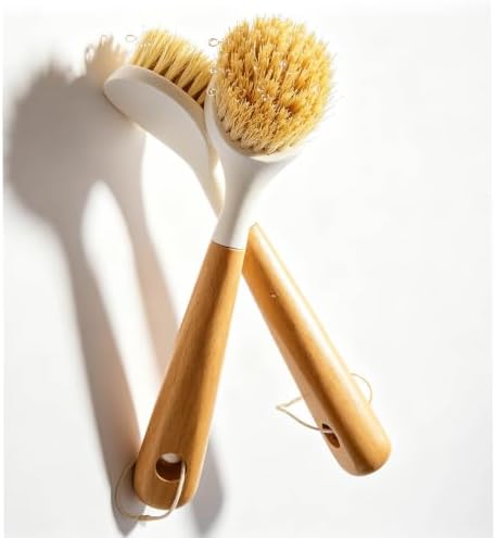 Wooden Dish Brush, Natural Soft Bristle Kitchen Dish Scrubber by Unknown