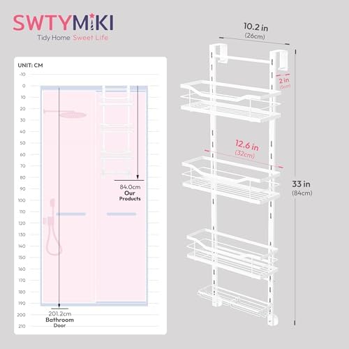 SWTYMIKI Over the Door Shower Caddy - Image 7