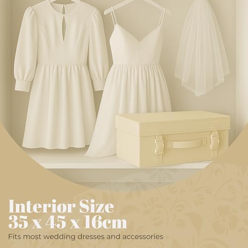 Hangerworld Small Ivory Wedding Dress Bridal Gown pH Neutral Space Saving - Image 3
