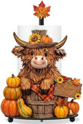 Chunful Highland Cow Fall Paper Towel Holder by Chunful