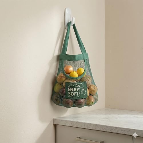 Reusable Hanging Storage Mesh Bags, 2 Bags - Image 5