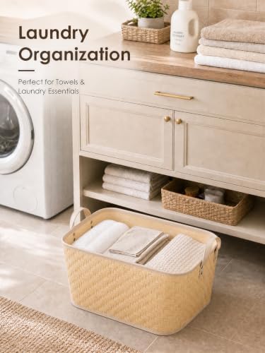 BROWNLILY Oversized Storage Baskets Laundry Hampers - Image 7