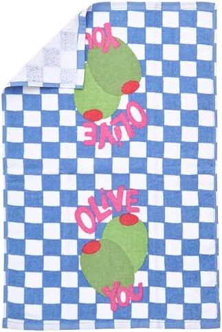 Ritz 4-Piece Kitchen Towel Set, Tomato & Olive Prints - Image 6