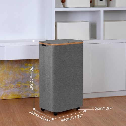 Laundry Basket with Wheels, 100L Hampers - Image 6