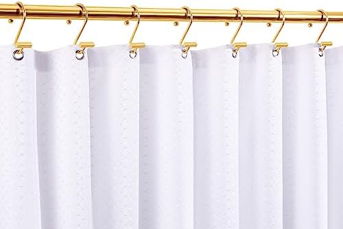 Gold Shower Curtain Hooks, Modern Decorative Shower Curtain Rings - Image 4