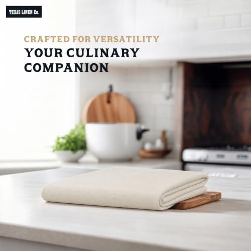 TEXAS LINEN CO. Flour Sack Towels Highly Absorbent 100% Cotton Natural Kitchen - Image 6