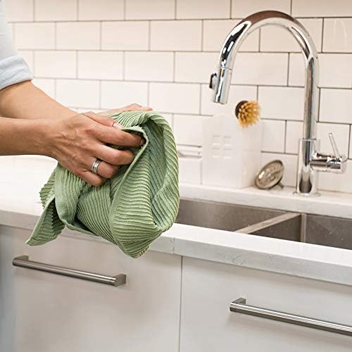 Now Designs Ripple Cotton Dish Towels Sage 18 x 28in - Image 6