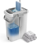 JOYMOOP Mop and Bucket Set for Commercial, 5 Microfiber Pads by JOYMOOP