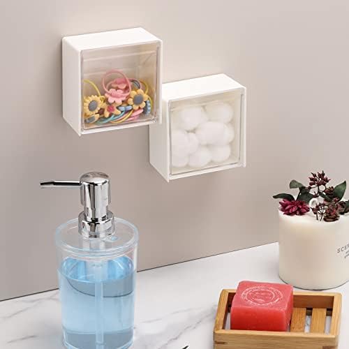 Tecbeauty 2PCS Cotton Pads Holder Dispenser, Wall Mounted Cotton Ball - Image 5
