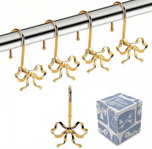 Bow Shower Curtain Hooks by YanKiTour