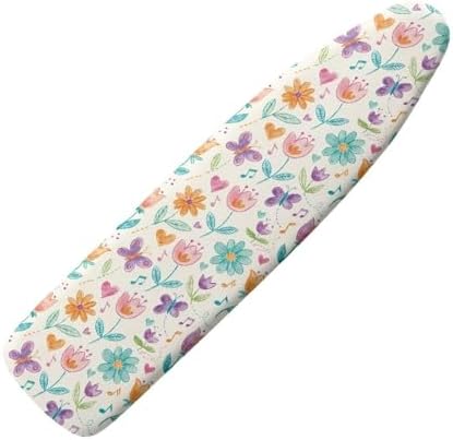 Multi Flower Ironing Board Cover Cover Heat-Reflective Scorch Resistant Soft by Darisoco