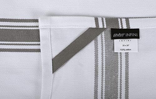 AMOUR INFINI Kitchen Towels 100% Cotton Pack of 4, Highly Absorbent Quick - Image 4
