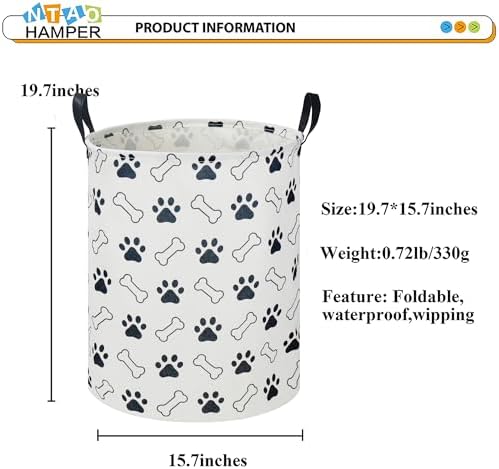 NTAOHAMPER Kids Laundry Hamper, Waterproof Storage Bin, Baby Boy Nursery Hamper - Image 6