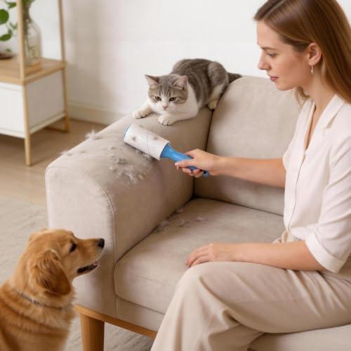 Extra Sticky Lint Roller for Pet Hair, 800 Sheets - Image 7