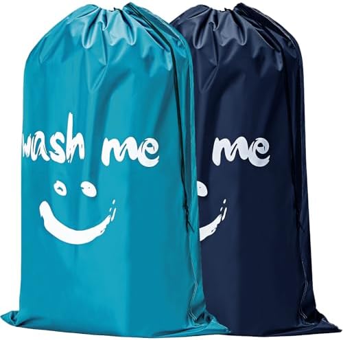 HOMEST 2 Pack XL Laundry Bag 28" x 40", Extra Large Dirty Clothes Organizer by HOMEST