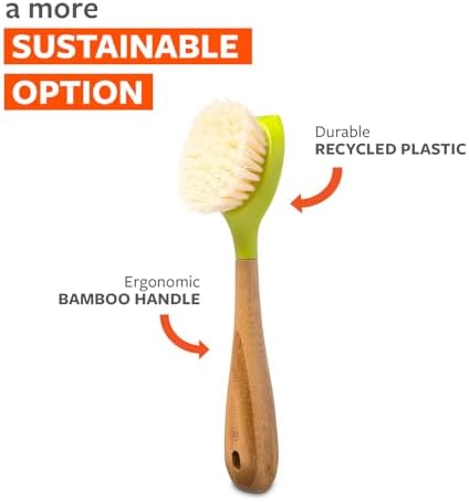 Full Circle Daily Dish Brush, Bamboo Grip & Strong Bristles - Image 5