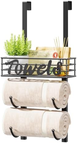 HapiRm Towel Racks for Bathroom Storage by HapiRm