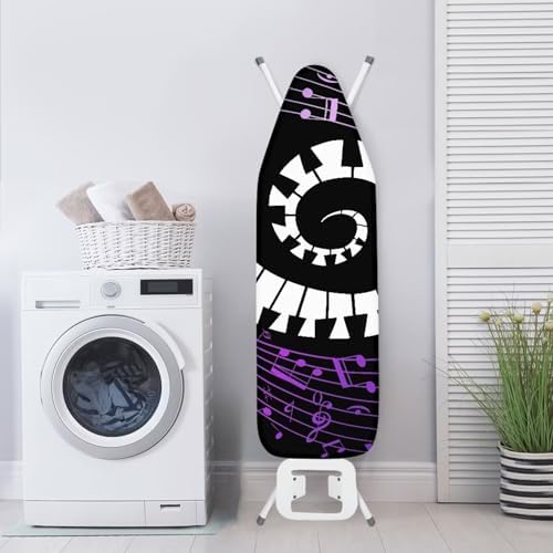 GLENLCWE White Purple Music Piano Ironing Board Cover Standard Sizes 15x54 Inch - Image 3
