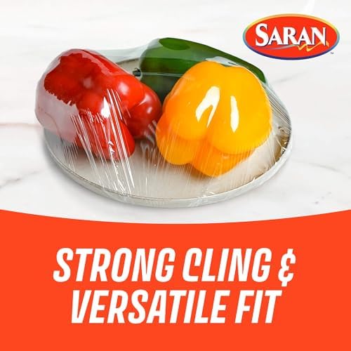 Saran Cling Plus Clear Plastic Wrap, Food Storage, Easy Dispense, 200 Sq Ft Roll - Image 7