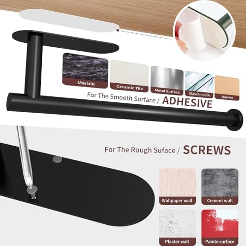 DEKAVA Paper Towel Holder Under Cabinet Wall Mount - Image 6
