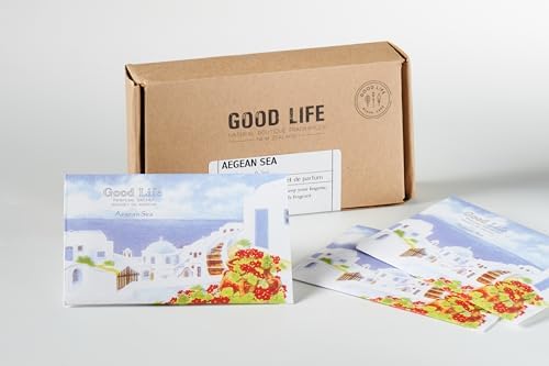 Good Life Aegean Sea Scented Sachets | Designed in New Zealand | 12 Sachets - Image 2