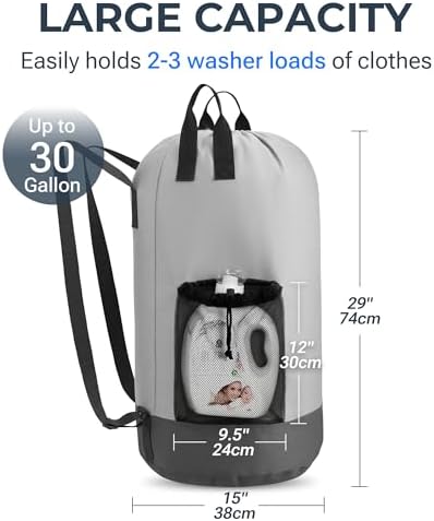 Heavy Duty Backpack Laundry Bag - Image 6