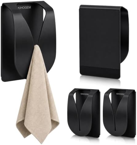 KIHOGEM 4Pcs Magnetic Towel Hook Holder by KIHOGEM