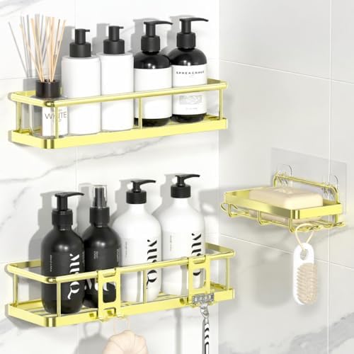 YASONIC Shower Caddy Adhesive, Rustproof Shower Organizer by YASONIC