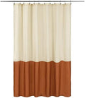 ALYVIA SPRING Waterproof Fabric Shower Curtain or Liner Cream/Orange by ALYVIASPRING