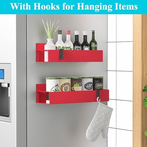 HuggieGems 2 Pack Magnetic Spice Storage Rack Organizer - Image 2