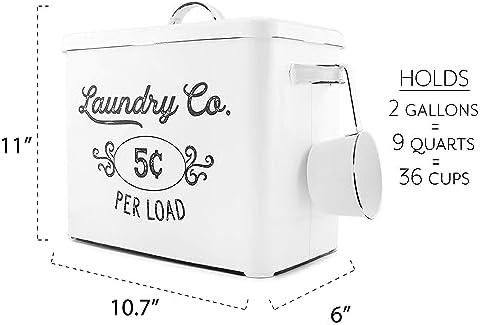 AuldHome Design Farmhouse Laundry Powder Container - Image 6