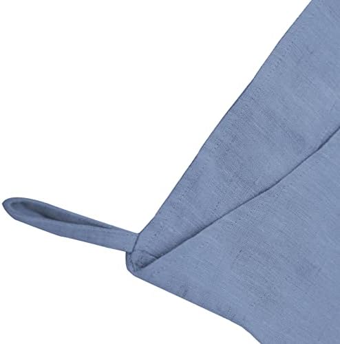 Amazhiyu Pure Linen Over The Door Laundry Hanging Hamper Bag - Image 4