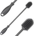 Silicone Bottle Brush with Long Handle, 12.5" Bottle Cleaning Brush by ddLUCK