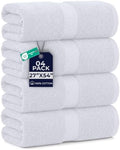DAN RIVER 600 GSM Cotton Large Bath Towels Set of 4, 27 x 54 Inches by DanRiver
